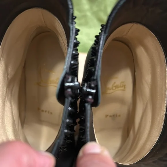 Christian Louboutin Black Studded Women's Boots - Picture 7 of 8